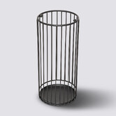 Porte-parapluie avec récupérateur d'eau, métal Metty