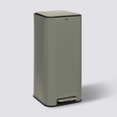 Poubelle métal 30l, vert Delta