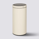 Poubelle automatique métal 40l, beige Delta