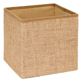 Pouf de rangement 31x31 cm, toile de jute Mix'n modul