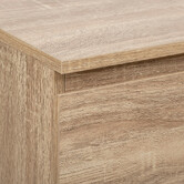 Chiffonier 5 tiroirs, effet bois naturel Dolo