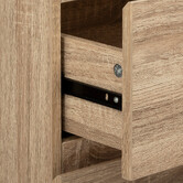 Chiffonier 5 tiroirs, effet bois naturel Dolo