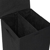 Panier à linge 74l, noir Colorama