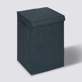 Panier à linge 74l, bleu pétrole Colorama