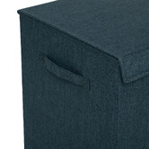 Panier à linge 74l, bleu pétrole Colorama