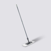 Balai mop téléscopique microfibre, gris 