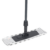 Balai mop téléscopique microfibre, gris 