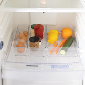 3 bacs de rangements réfrigérateur, transparent Smart fridge