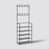 Vestiaire penderie 5 étagères, acier Intissa