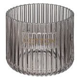 Pot à cotons, gris Glass