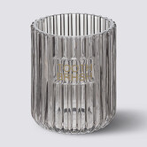 Pot à brosse à dents, gris Glass