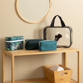 4 trousses de toilette, multicolore