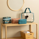 4 trousses de toilette, multicolore