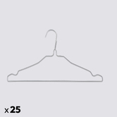 Lot de 25 cintres métal Hang'up