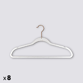 Lot de 8 cintres antidérapants plastique Hang'up