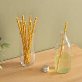 100 pailles en papier kraft Jangal