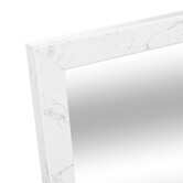 Miroir sur pied 125x35 cm, effet marbre