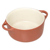 Cocotte ronde, céramique, 10 cm - blanc 