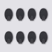 Lot de 8 crochets métal Stiky