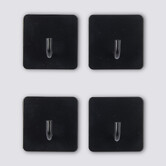 Lot de 4 patères adhésives 1 tête Stiky
