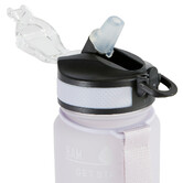 Bouteille avec paille en silicone intégrée - 1l 