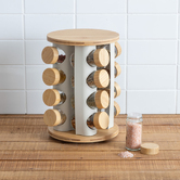 Présentoir à épices sur plateau tournant, bambou Sensia