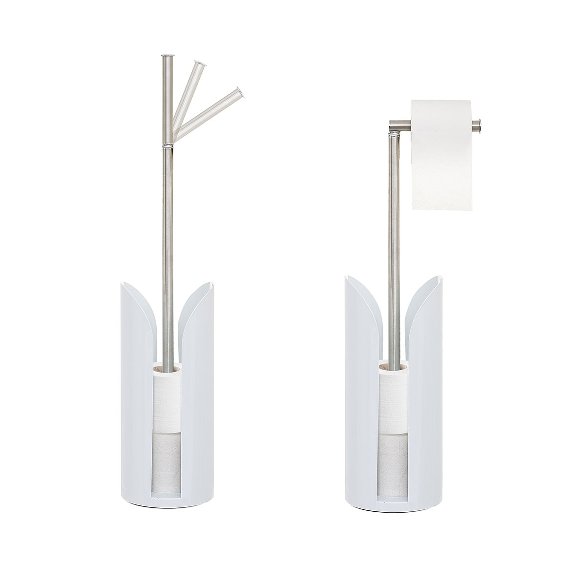 Dérouleur tige flexible métal, blanc Colorama