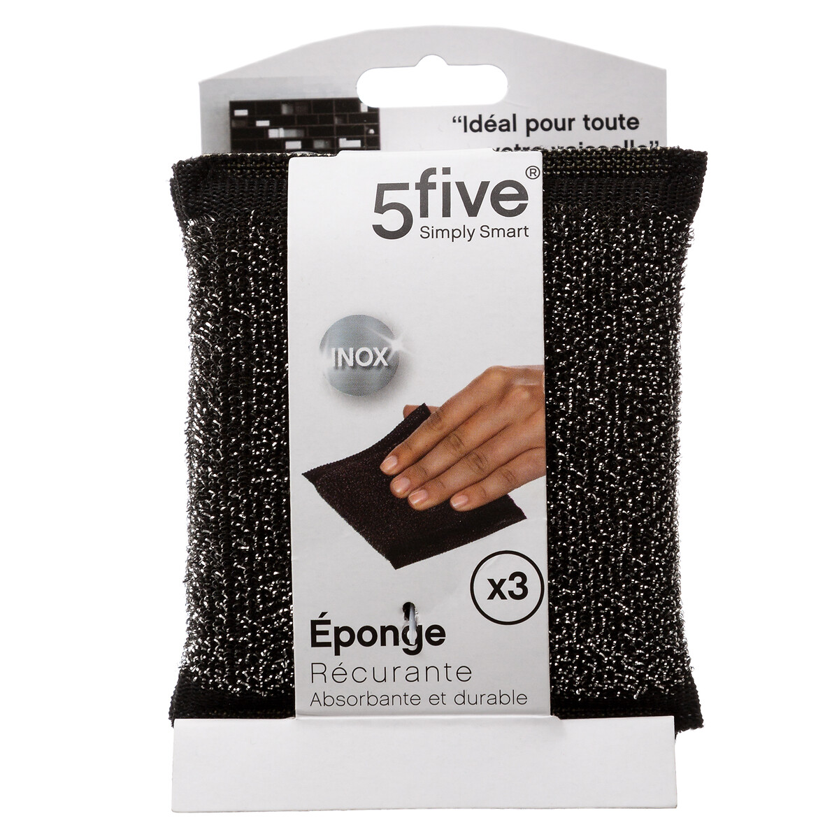 Lot de 2 éponges en inox 