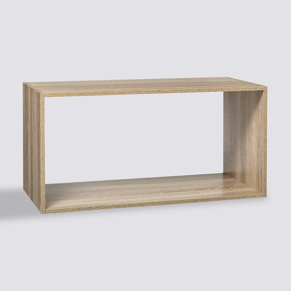 Étagère rectangulaire haut, effet chêne naturel Mix'n modul