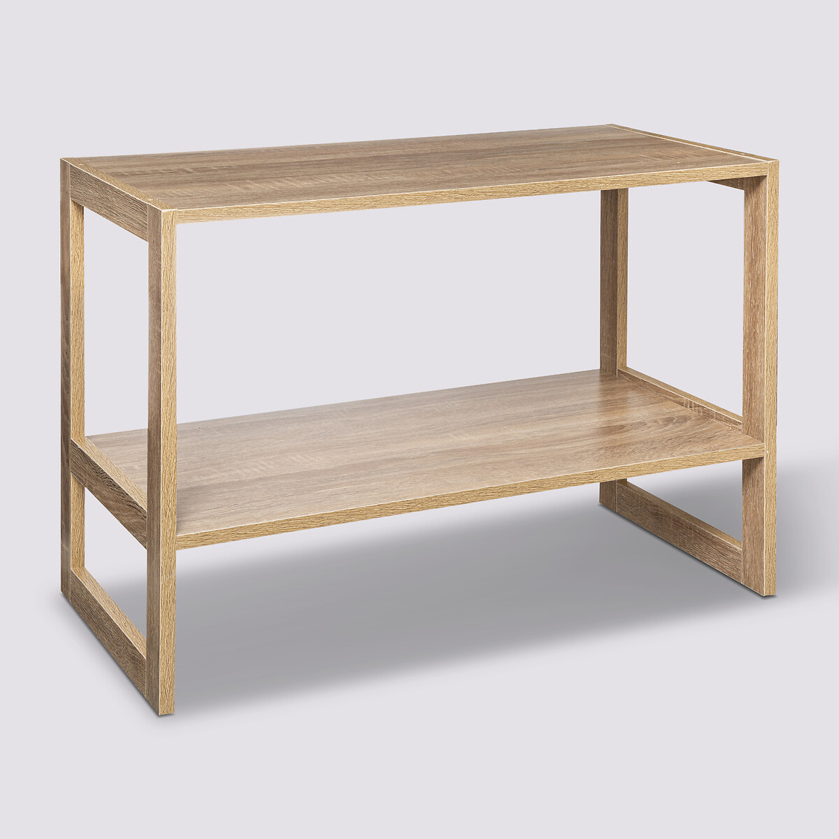 Étagère empilable 2 cases, effet bois naturel Mix'n modul