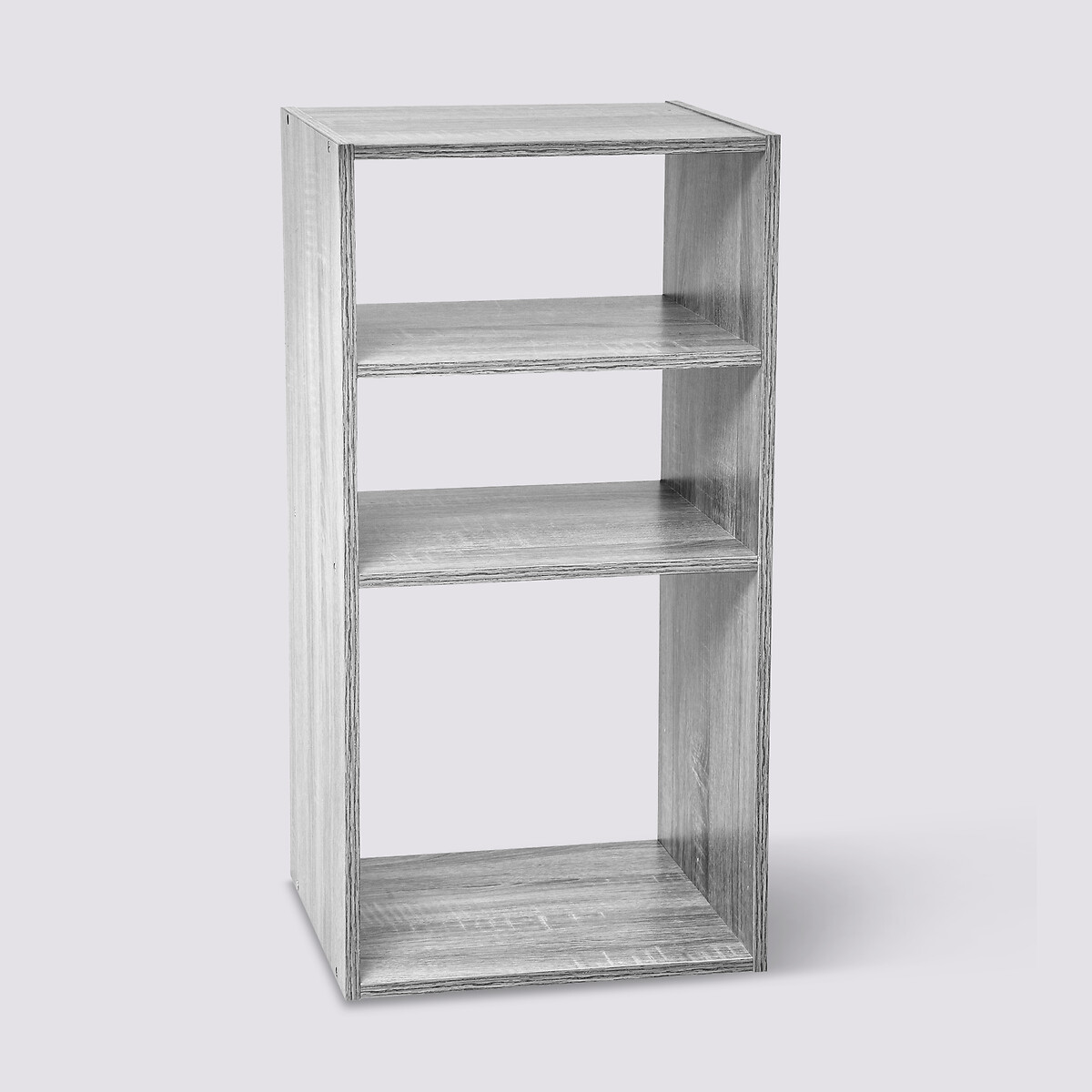 Étagères colonne 3 cases, effet chêne gris Mix'n modul
