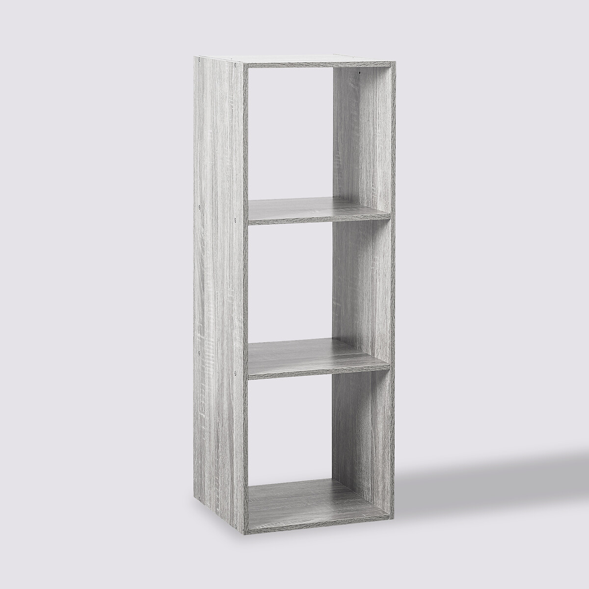 Étagère colonne 3 cases, effet chêne gris Mix'n modul