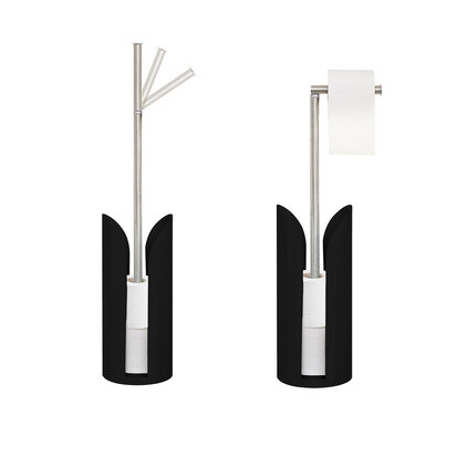 Dérouleur tige flexible métal, noir Colorama