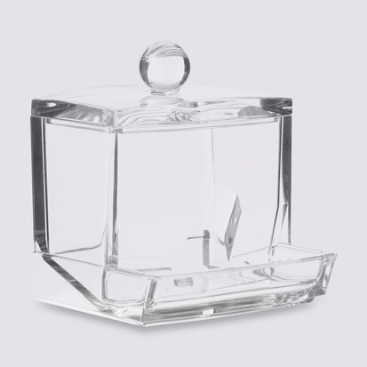 Distributeur de cotons-tiges, transparent Selena