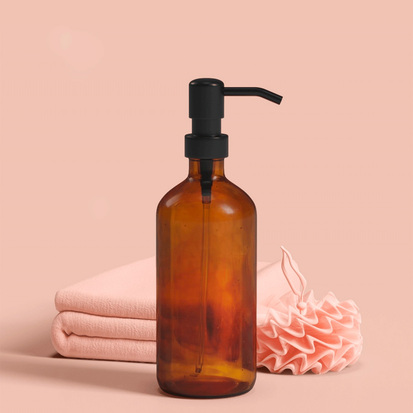 Distributeur de savon 450ml, marron 