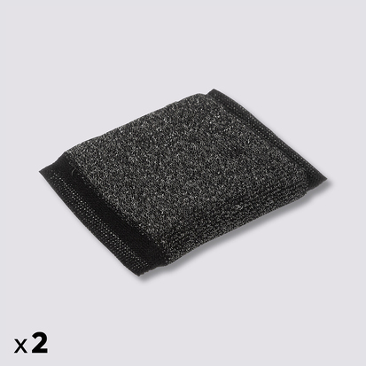Lot de 2 éponges en inox 