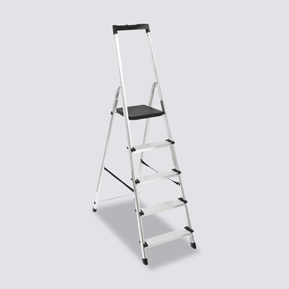 Escabeau pliable en aluminium 5 marches 