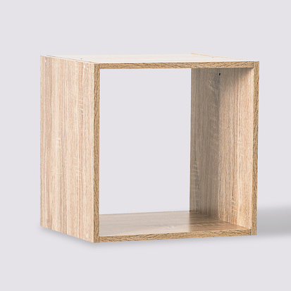 Étagère 1 case, effet bois naturel Mix'n modul