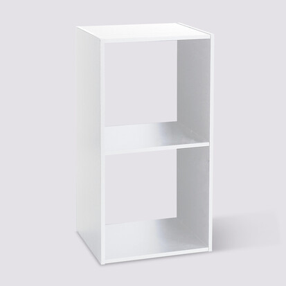Étagère 2 cases, blanc Mix'n modul
