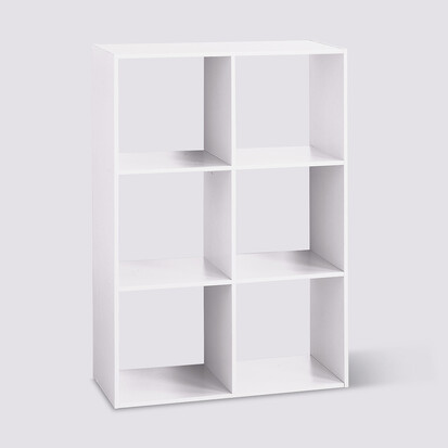 Étagère 6 cases, blanc Mix'n modul