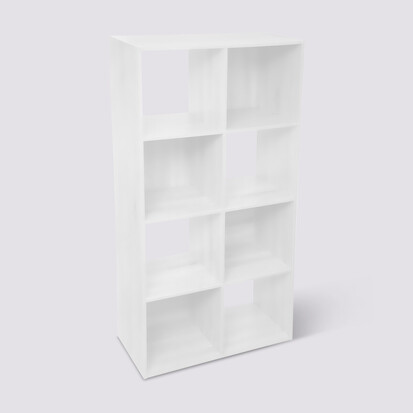 Étagère 8 cases, blanc Mix'n modul