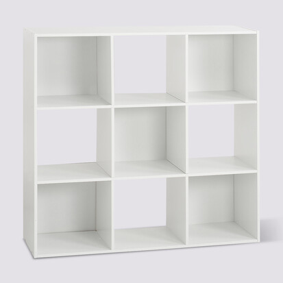 Étagère 9 cases, blanc Mix'n modul