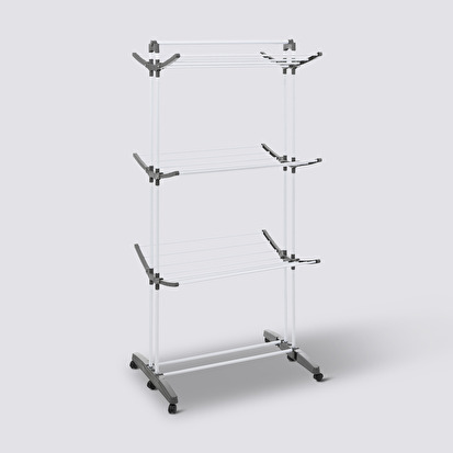 Étendoir à linge 4 roues 24m Sinai