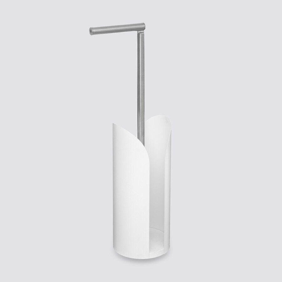 Dérouleur tige flexible métal, blanc Colorama