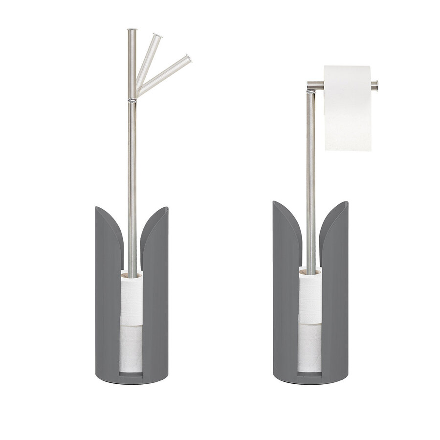 Dérouleur tige flexible métal, gris Colorama