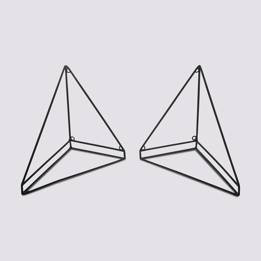 2 équerres métal filaire, noir Twinfix