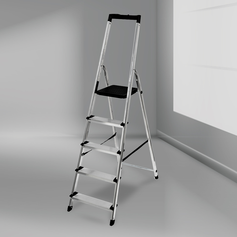 Escabeau pliable en aluminium 5 marches 