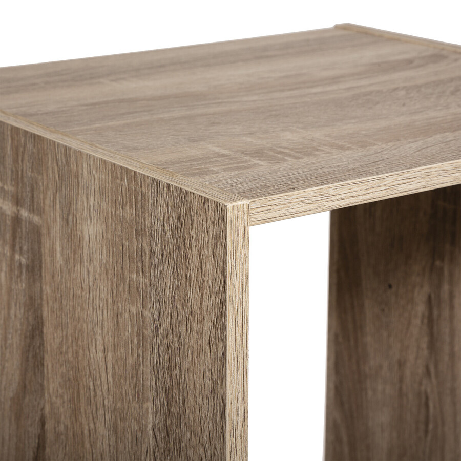 Étagère colonne 4 cases, effet chêne naturel Mix'n modul