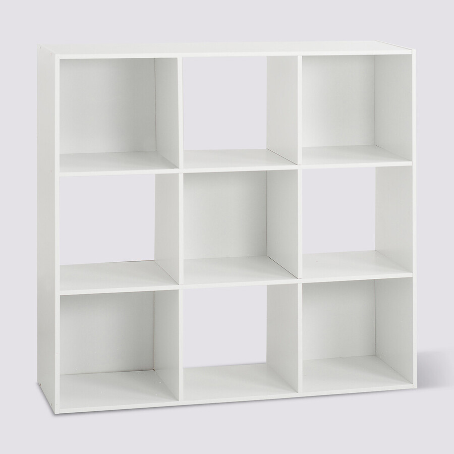 Étagère 9 cases, blanc Mix'n modul