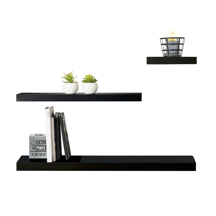 Étagère murale 23,5cm, noir Fixy